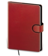 Zápisník Flip A5 tečkovaný - červeno/černá