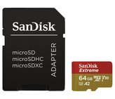 SanDisk Extreme 64GB microSDXC / CL10 / A2 / UHS-I U3 / 160mb/s / vč. adaptéru