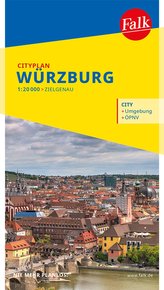 Falk Cityplan Würzburg 1:15 000  LZ bis 2025
