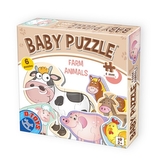 Puzzle Baby - zvířátka domácí, 6 ks