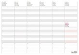 Týdenní plánovací mapa A3 - stolní kalendář