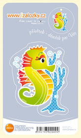 Průsvitná záložka Mořský koník - PZ 014