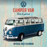 Oficiální kalendář 2022 Volkswagen: VW transportér Camper Vans (SQ 30,5 x 30,5|61 cm)