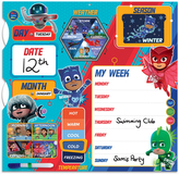 Oficiální dětský kalendář 2022 PJ Masks|Pyžamasky (34 x 35 cm)