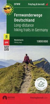 Fernwanderwege Deutschland, Weitwanderkarte 1:800.000, freytag & berndt