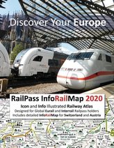 RailPass InfoRailMap 2020 - Discover Your Europe: Icon and Info illustrated Railway Atlas specifically designed for Global Inter