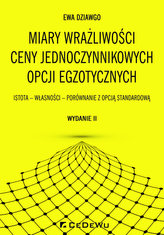 Miary wrażliwości ceny jednoczynnikowych opcji egzotycznych