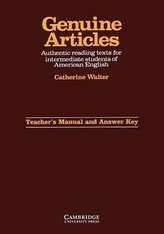 Genuine Articles: Teacher´s Manual and Answer Key