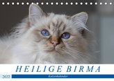 Heilige Birma Katzenkalender (Tischkalender 2022 DIN A5 quer)
