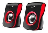 GENIUS repro SP-Q180 Red, 2.0, 6W, USB napájení, 3,5\" jack, černo-červené