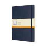 Moleskine: Zápisník měkký linkovaný modrý XL