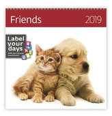 Kalendář nástěnný 2019 - Friends