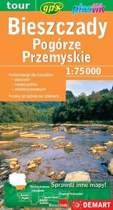 Bieszczady i Pogórze Przemyskie mapa turystyczna plastik