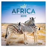 Poznámkový kalendář Divoká Afrika 2019,