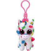 Beanie Boos HARMONIE jednorožec s flíčky klíčenka