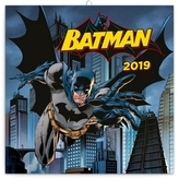 Poznámkový kalendář Batman 2019, 30 x 30