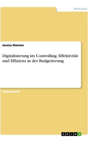Digitalisierung im Controlling. Effektivität und Effizienz in der Budgetierung