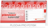 Stolní kalendář Plánovací řádkový 2019