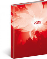 Denní diář Cambio 2019, červený, 15 x 21