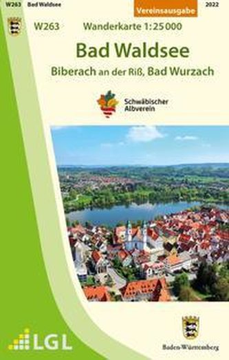 Bad Waldsee - Biberach an der Riss, Bad Wurzach Wanderkarte 1:25.000 Bad Waldsee - Biberach an der Riss, Bad Wurzach Wanderkarte 1:25.000