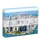 Galison Oboustranné puzzle New York City Grey Malin 500 dílků