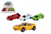 Auto závodní kov/plast 4,5x10cm na zpětné natažení 4 barvy 12ks v boxu
