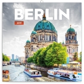 Poznámkový kalendář Berlín 2019, 30 x 30