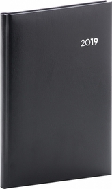 Týdenní diář Balacron 2019, černý, 15 x