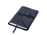 Obal na knihu kožený se sponou Černý kovový