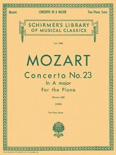 Concerto No. 23 in A, K.488: Schirmer Library of Classics Volume 1584 Piano Duet
