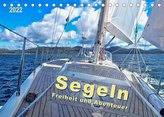 Segeln - Freiheit und Abenteuer (Tischkalender 2022 DIN A5 quer)