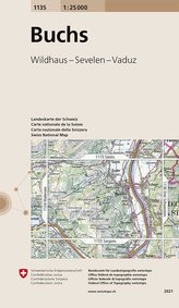Swisstopo 1 : 25 000 Buchs
