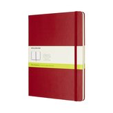 Moleskine: Zápisník tvrdý čistý červený XL
