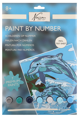 Malování podle čísel Delfín