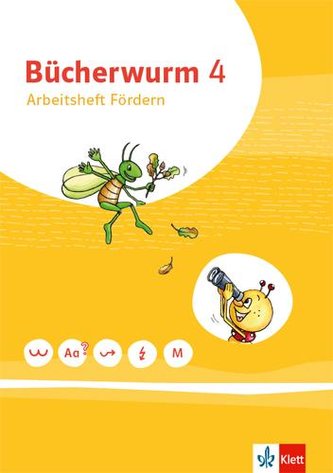Bücherwurm Sprachbuch 4. Arbeitsheft Fördern und Inklusion Klasse 4. Ausgabe Berlin, Brandenburg, Mecklenburg-Vorpommern, Sachse