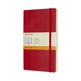 Moleskine: Zápisník měkký linkovaný červený XL