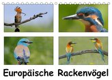 Europäische Rackenvögel (Tischkalender 2022 DIN A5 quer)