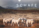 Schafe - Raues Wetter, weiche Wolle (Wandkalender 2022 DIN A4 quer)