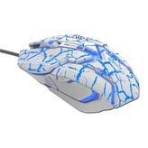 E-Blue Myš Auroza Gaming, bílá, herní