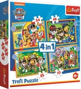 Puzzle 4v1 Tlapková patrola