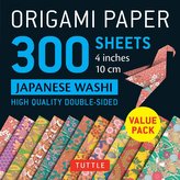 Origami Paper 300 Sheets Japanese Washi Patterns 4" (10 CM): Tuttle Origami Paper: High-Quality Double-Sided Origami Sheets Prin