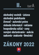 Zákony II časť A 2022 - Obchodné právo a živnostenské podnikanie