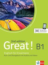 Great! B1, 2nd edition. Kurs- und Übungsbuch + Audios + Videos online