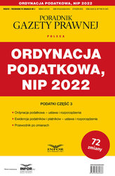 Ordynacja podatkowa  NIP 2022