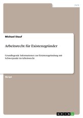 Arbeitsrecht für Existenzgründer