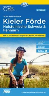 ADFC Regionalkarte Kieler Förde Holsteinische Schweiz & Fehmarn mit Tourenvorschlägen, 1:75.000, reiß- und wetterfest, GPS-Track