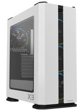 Zalman skříň X3 WHITE / Middle tower / ATX / USB 3.0 / USB 2.0 / průhledná bočnice