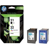 HP (21/22) Inkoustové tiskové kazety , sada Combo Pack, C9351AE + C9352AE originál