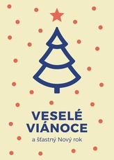 Vianočná pohľadnica svetlá