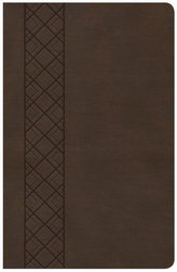 KJV Ultrathin Reference Bible, Value Edition, Brown Leathertouch